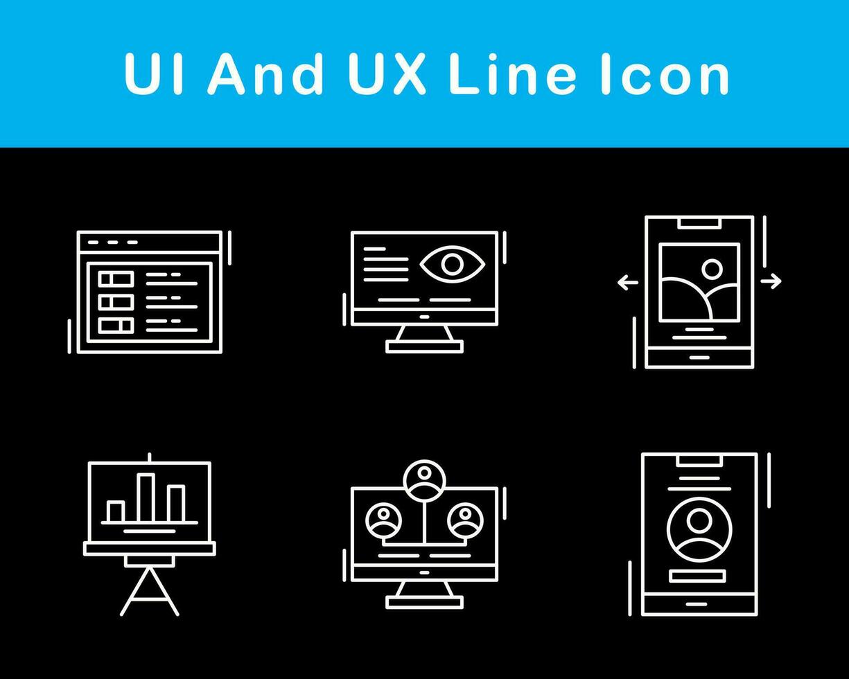 ui en ux vector icoon reeks