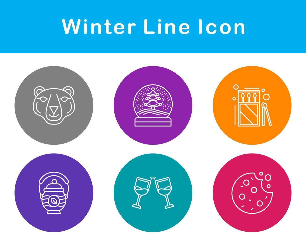 winter vector icoon reeks