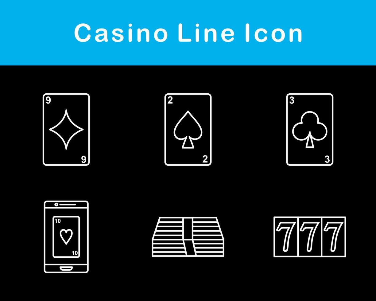 casino vector icoon reeks