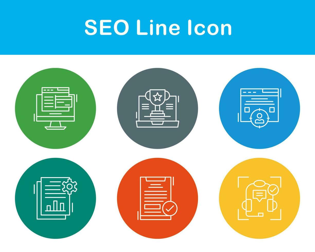 seo vector icoon reeks