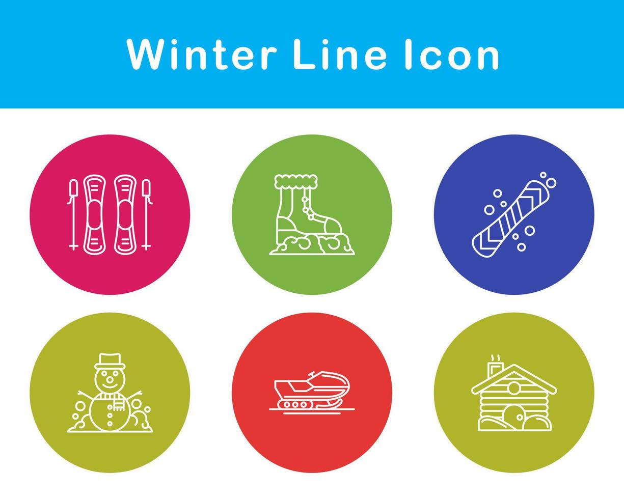 winter vector icoon reeks