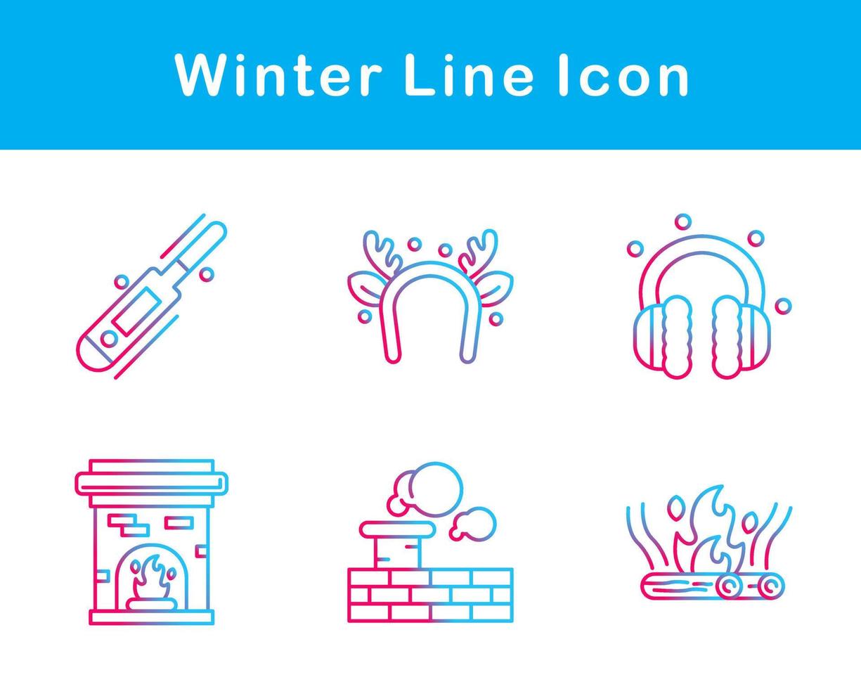 winter vector icoon reeks