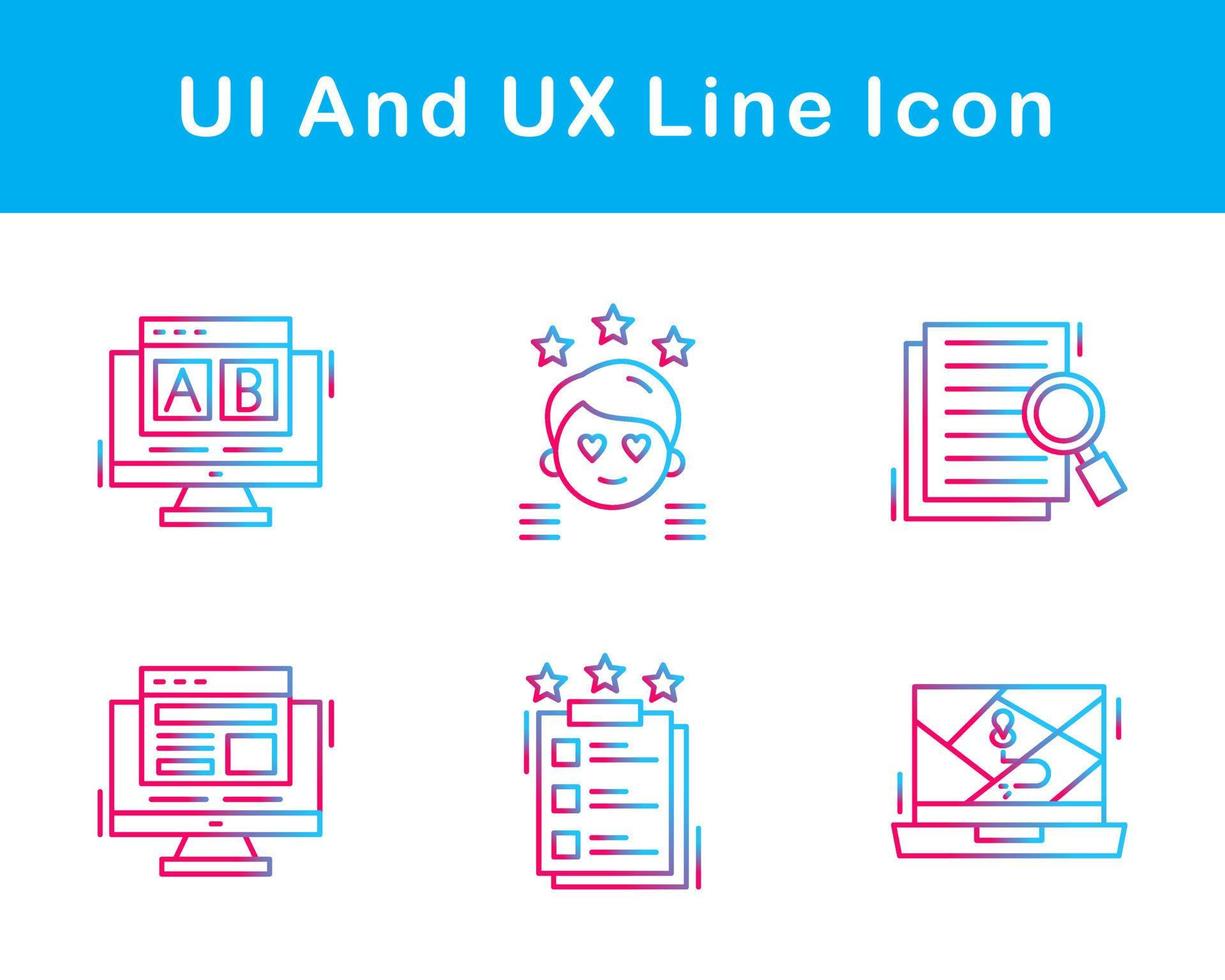 ui en ux vector icoon reeks