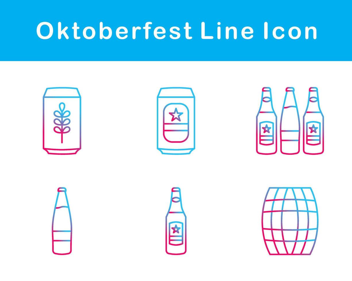 oktoberfeest vector icoon reeks