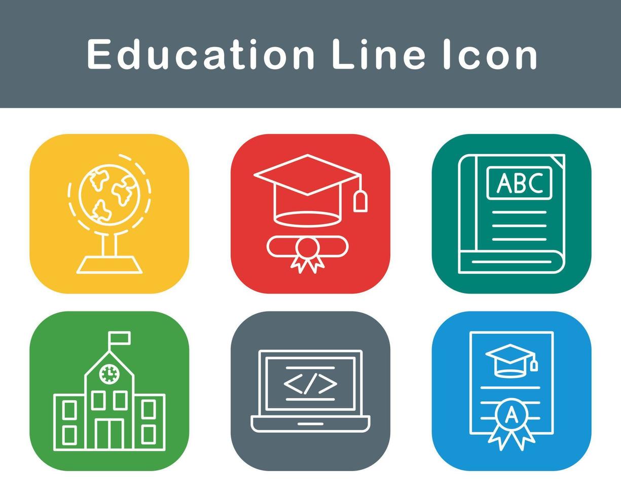 onderwijs vector icoon reeks