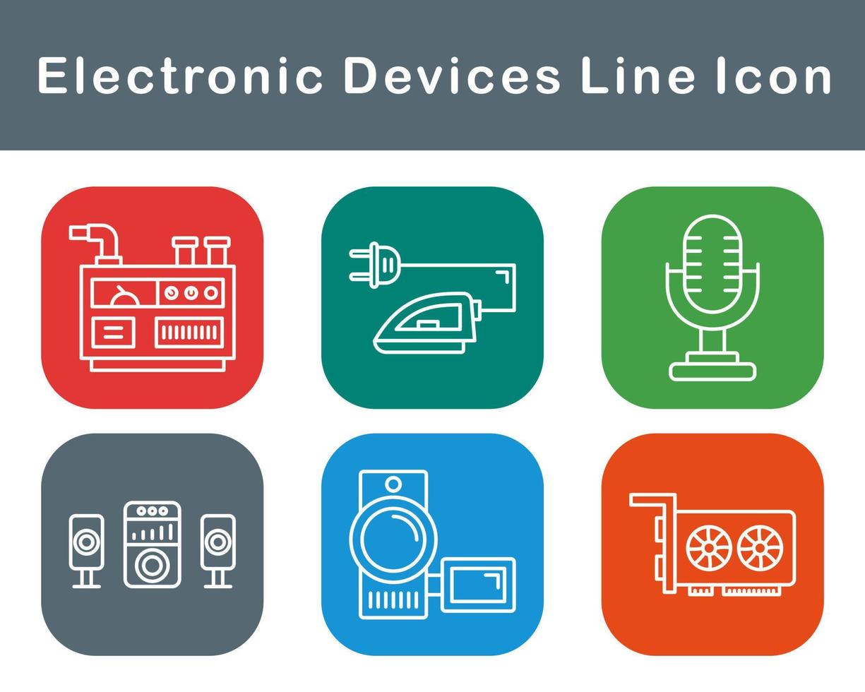 elektronisch apparaten vector icoon reeks