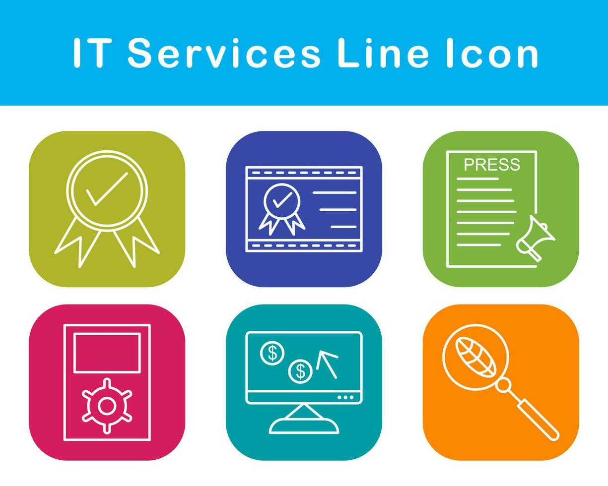 het Diensten vector icoon reeks