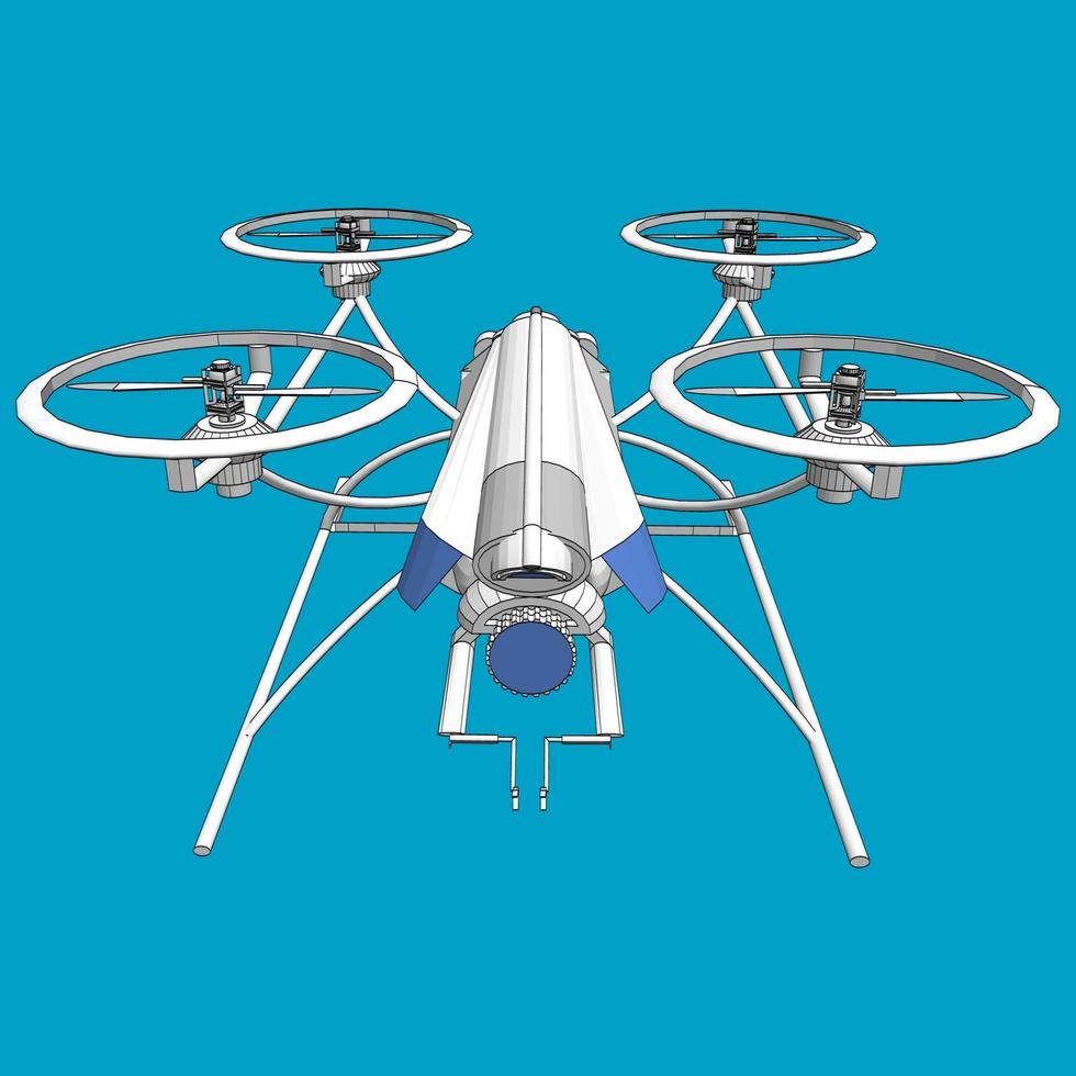 illustratie van een drone vector