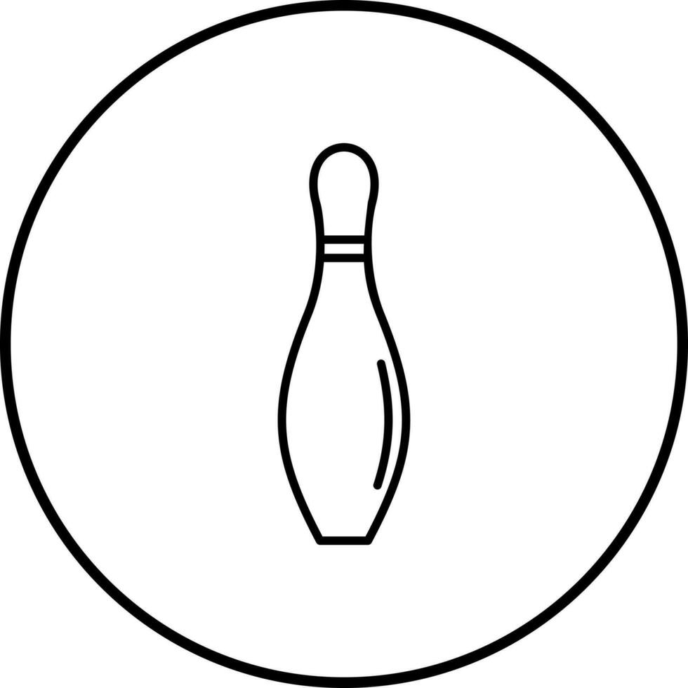 bowling pin vector icon