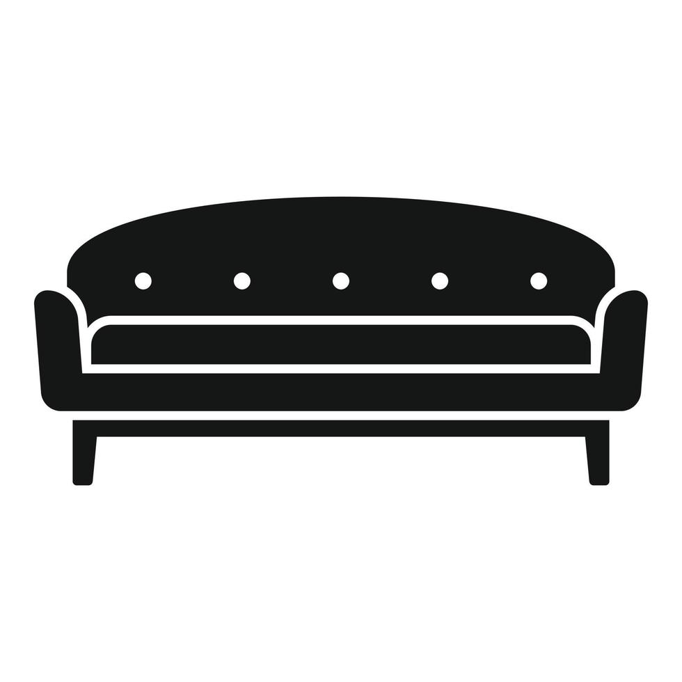 luxe sofa icoon gemakkelijk vector. kamer meubilair vector