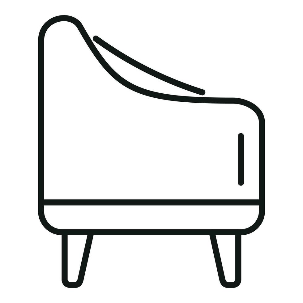 lounge fauteuil icoon schets vector. interieur meubilair vector