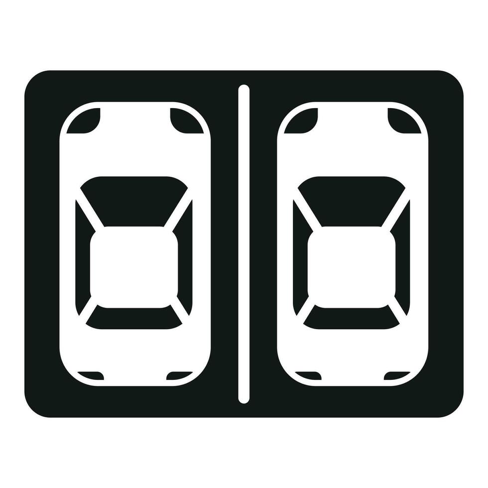 auto ruimte icoon gemakkelijk vector. Ingang vervoer vector