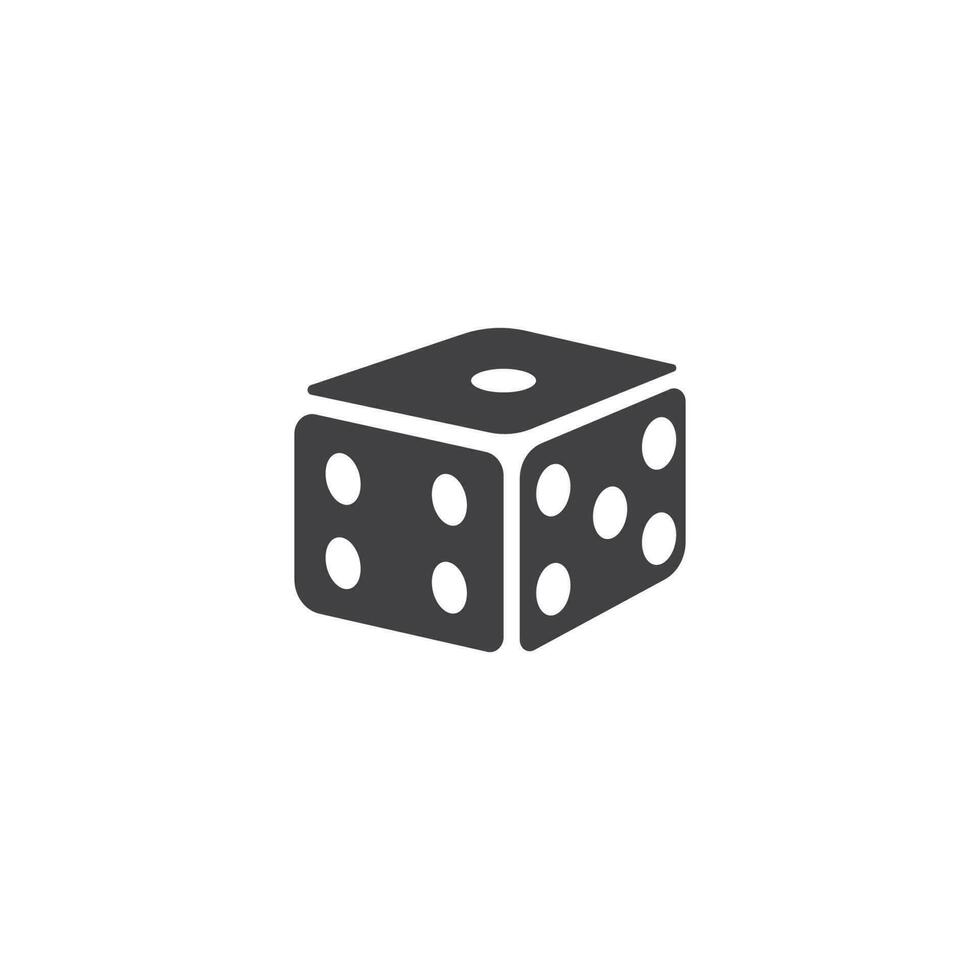 Dobbelsteen kubussen icoon vector illustratie ontwerp