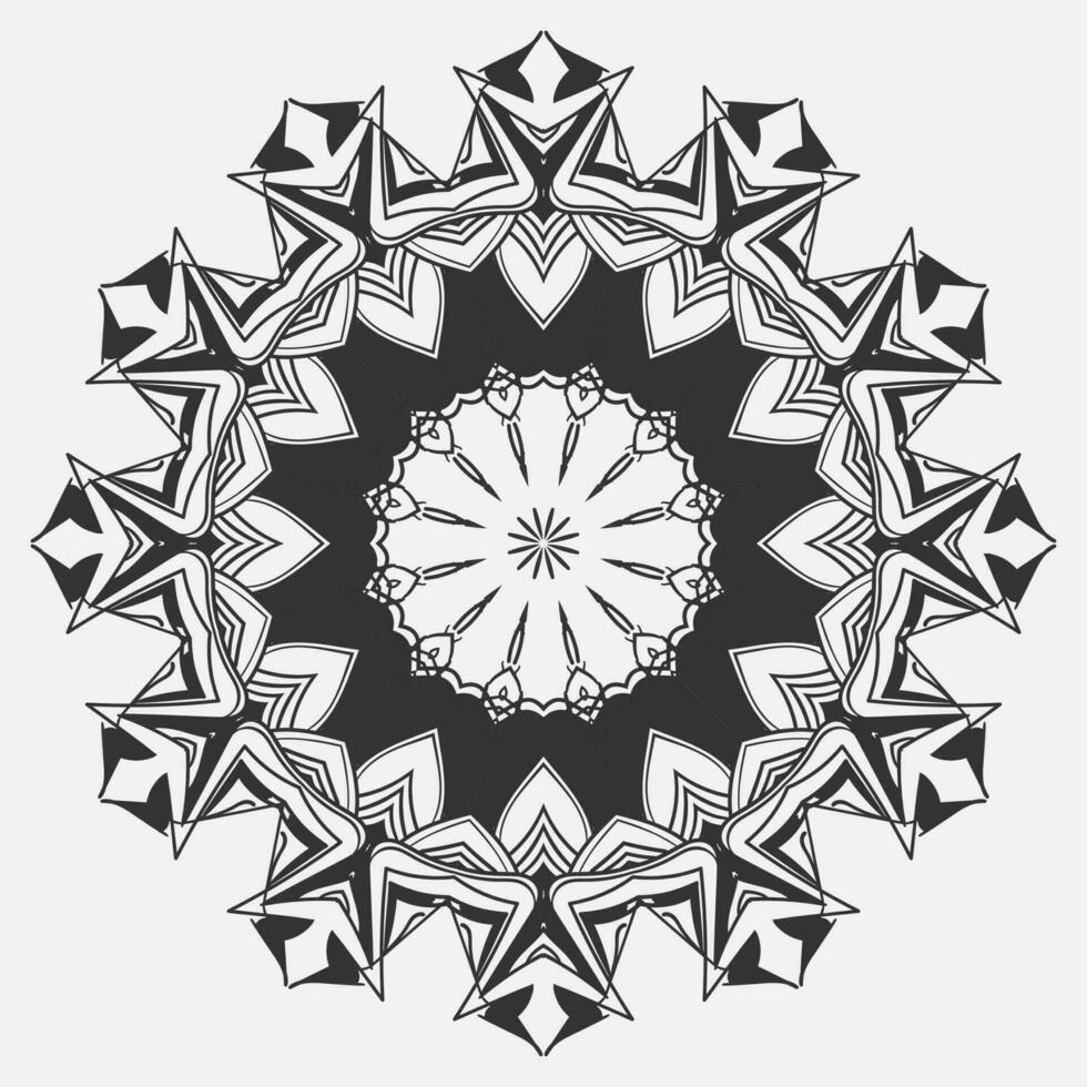 circulaire patroon in het formulier van mandala voor henna, mehndi, tatoeëren, decoratie. decoratief ornament in etnisch oosters stijl vector