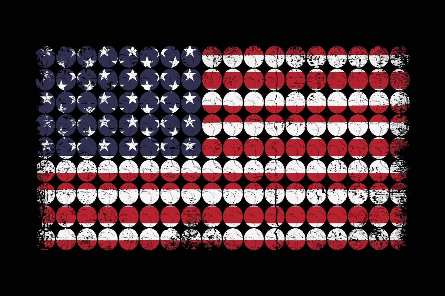 basketbal met Verenigde Staten van Amerika vlag ontwerp vector