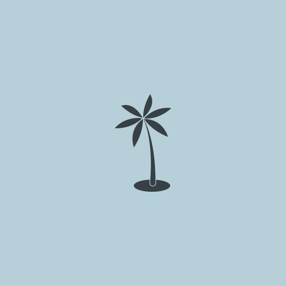 palm zomer icoon logo vector