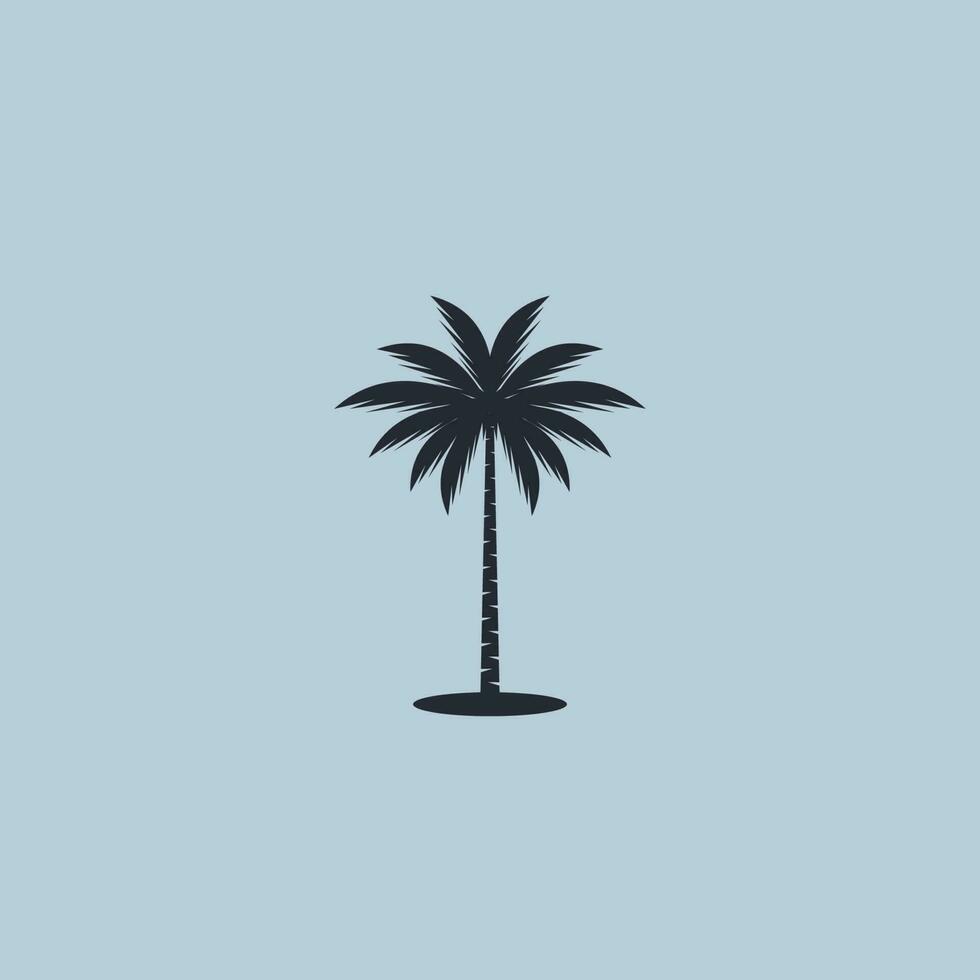 palm zomer icoon logo vector