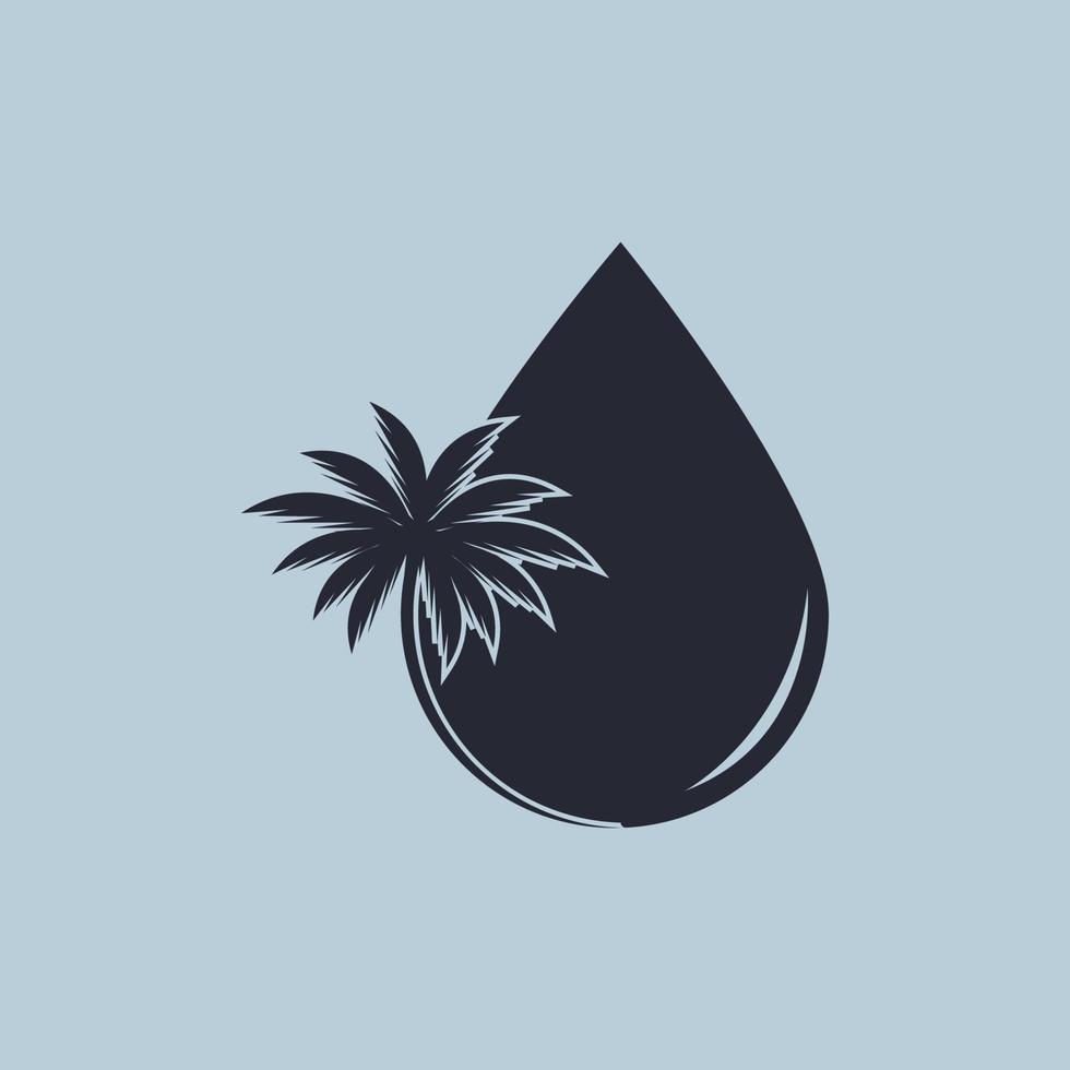 palm zomer icoon logo vector