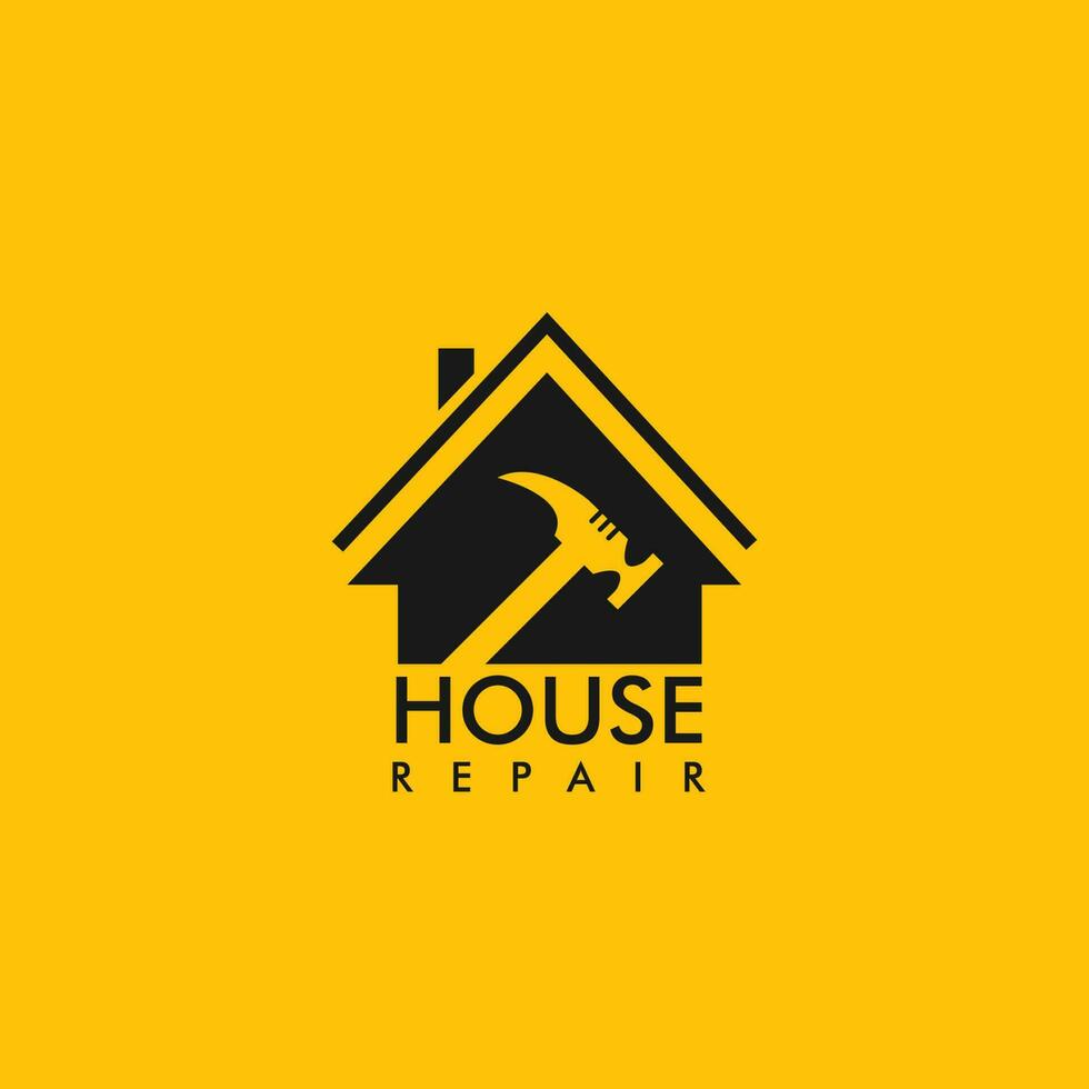 reparatie huis logo vector