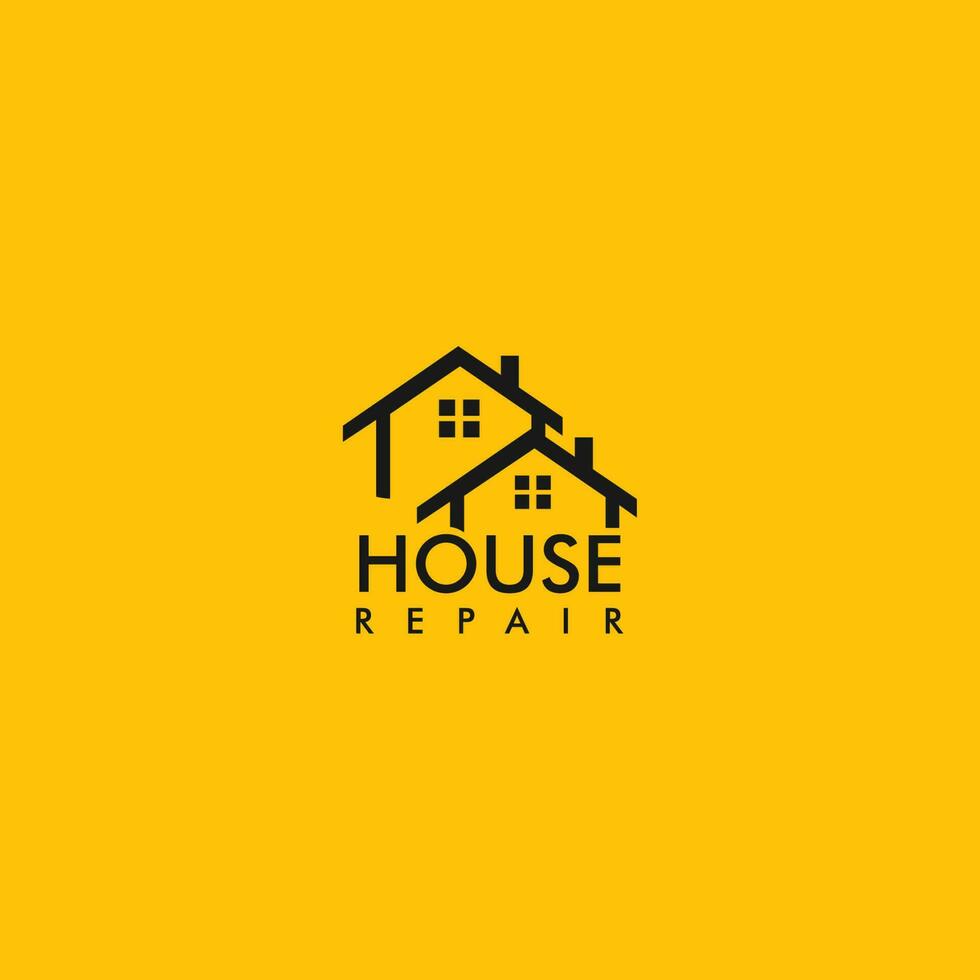 reparatie huis logo vector