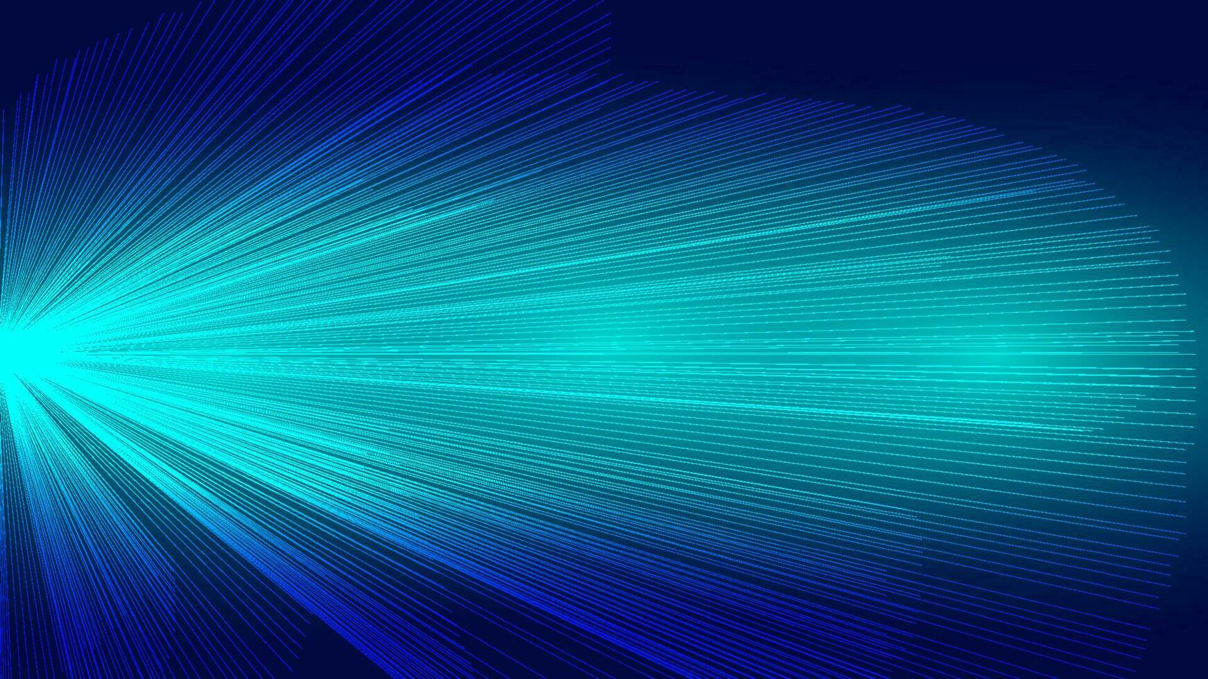 abstract futuristische blauw achtergrond. technologie gloeiend digitaal Golf en internet verbinding, vector