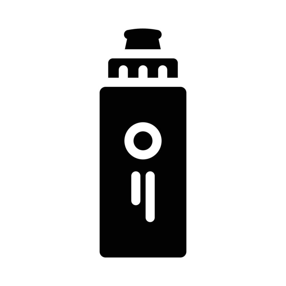 fles geschiktheid sport glyph icoon vector illustratie