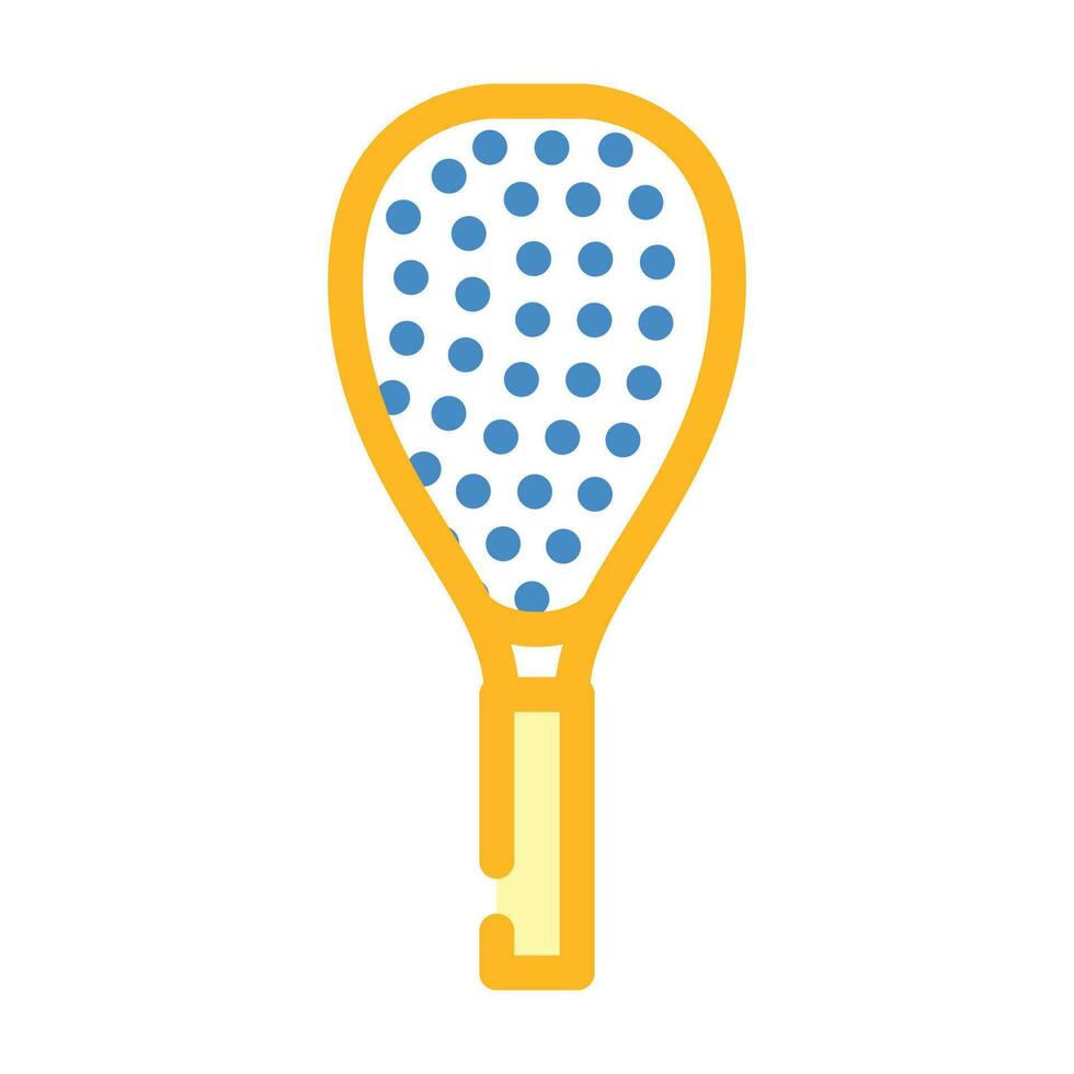 racket spel badminton kleur icoon vector illustratie