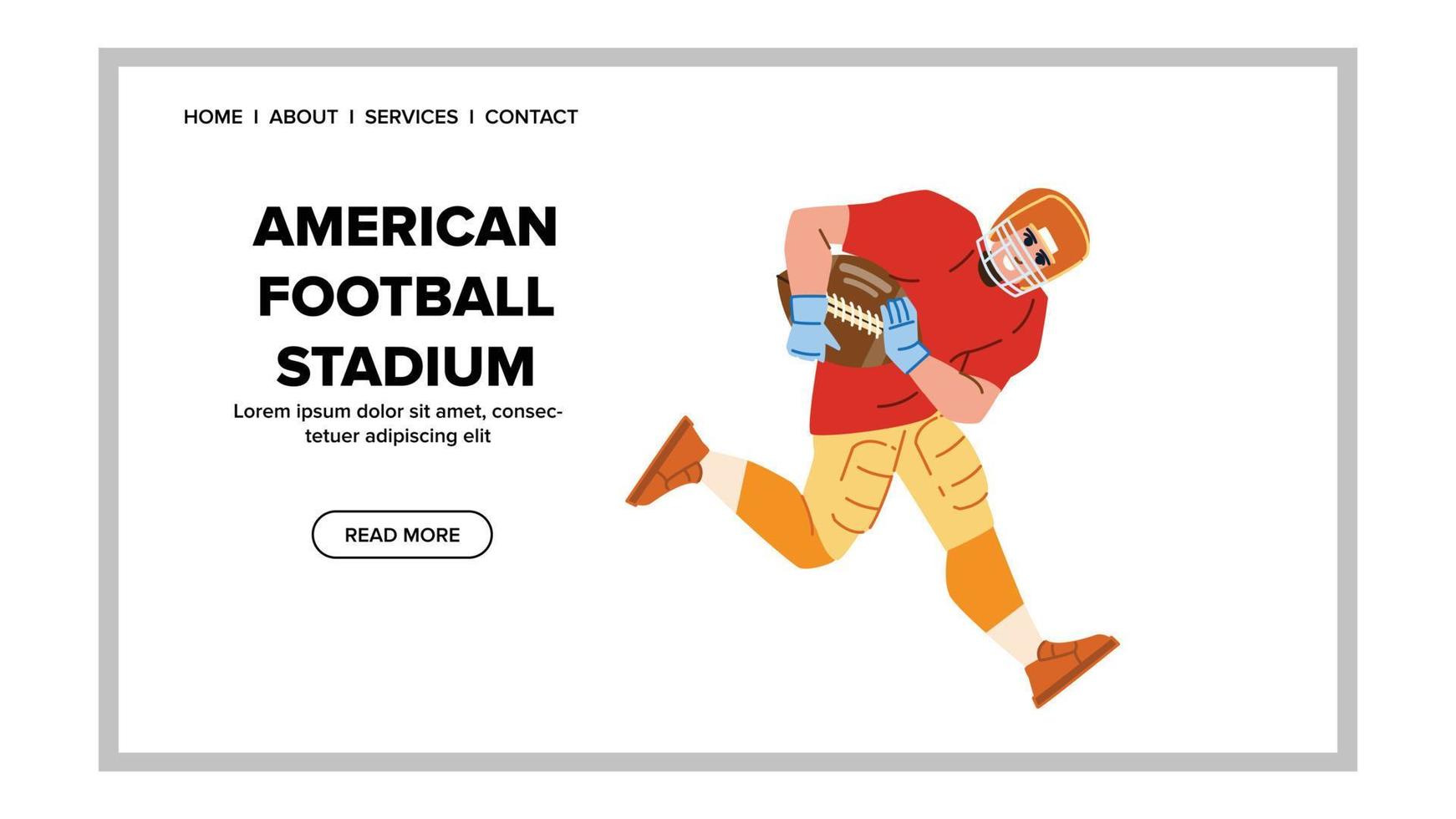 Amerikaans Amerikaans voetbal stadion vector