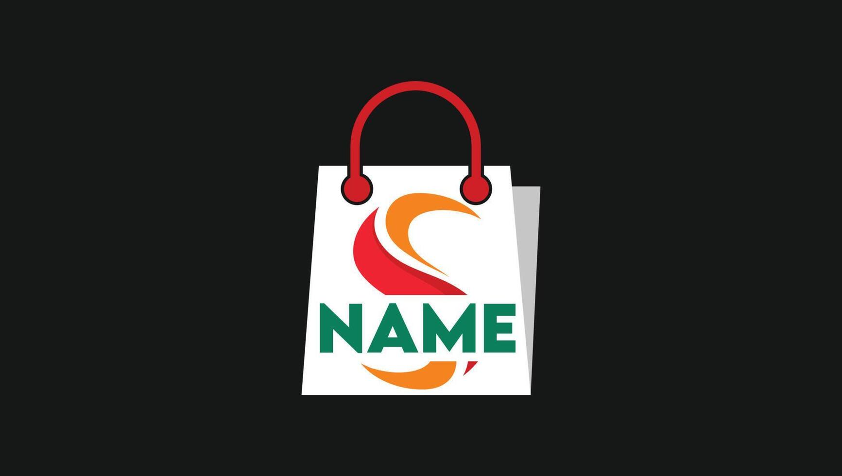 brief s mart logo minimaal boodschappen doen logo vector