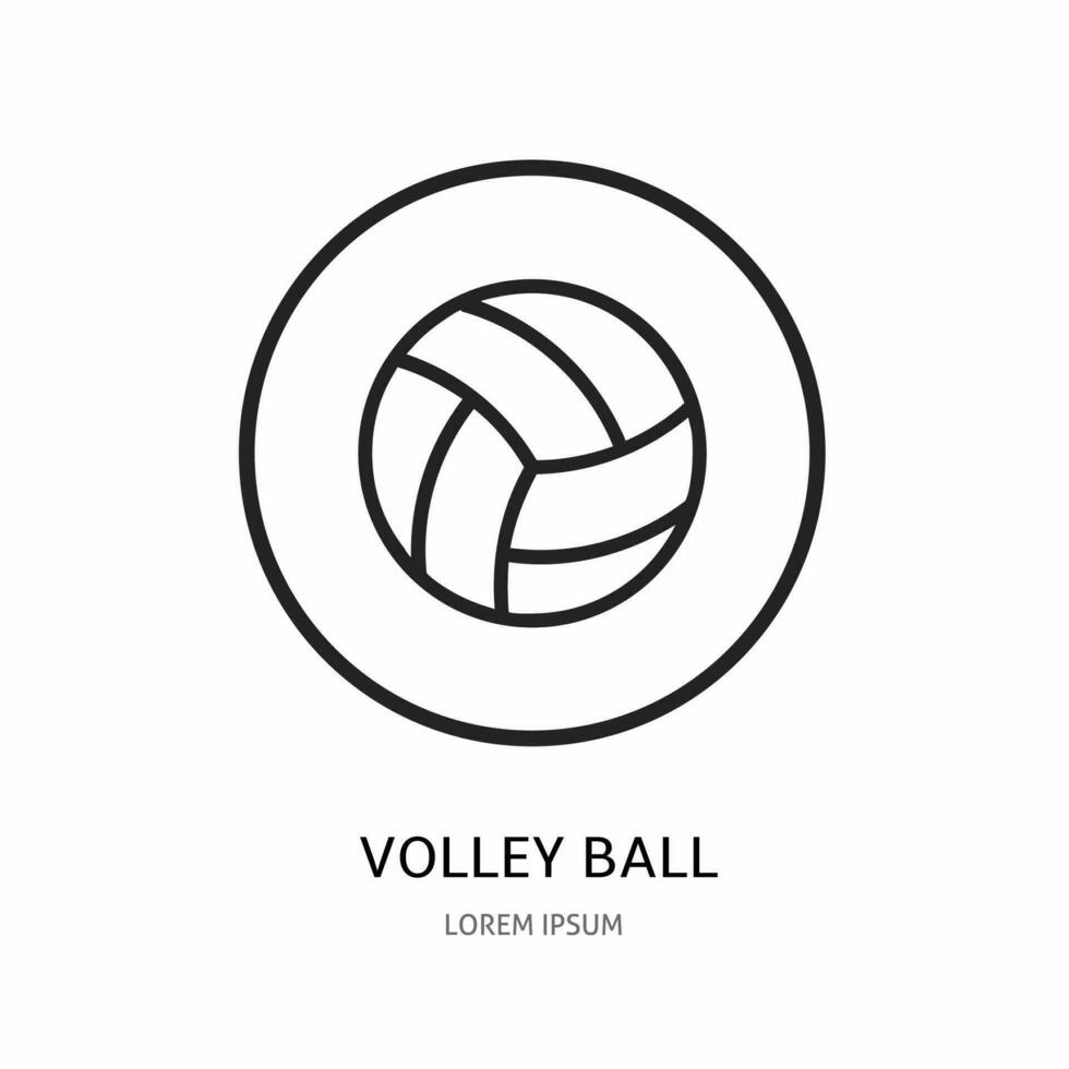 volleybal icoon illustratie teken voor logo. voorraad vector. vector