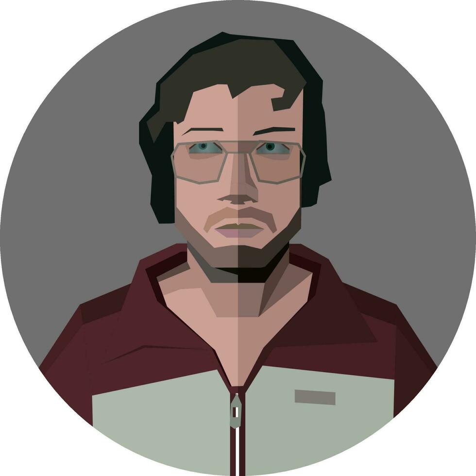 vlak kunst, portret, avatar. vector. vector