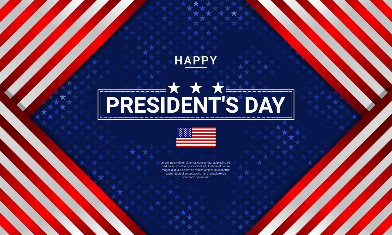 president's day achtergrond vector