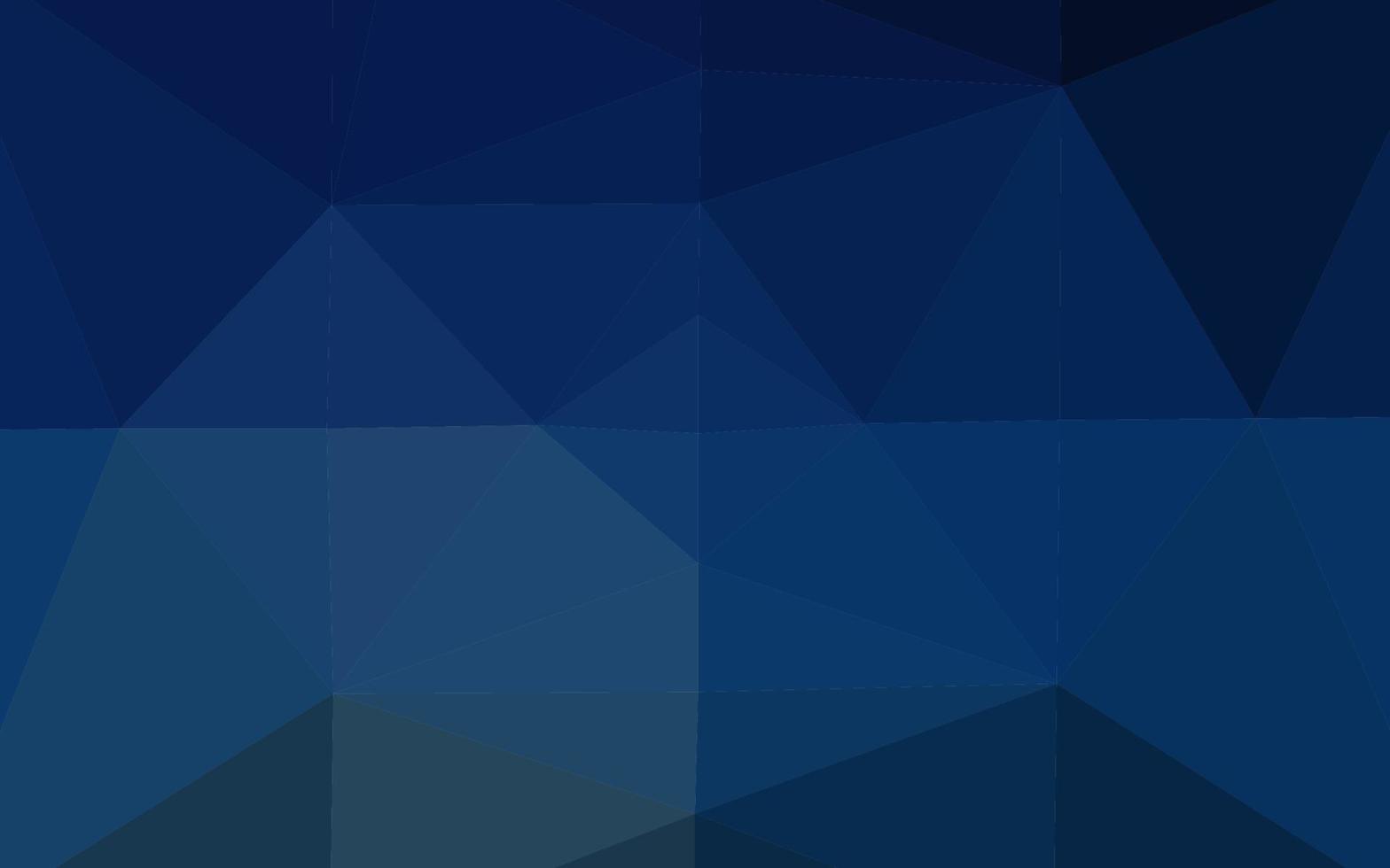 donkerblauwe vector glanzende driehoekige sjabloon.