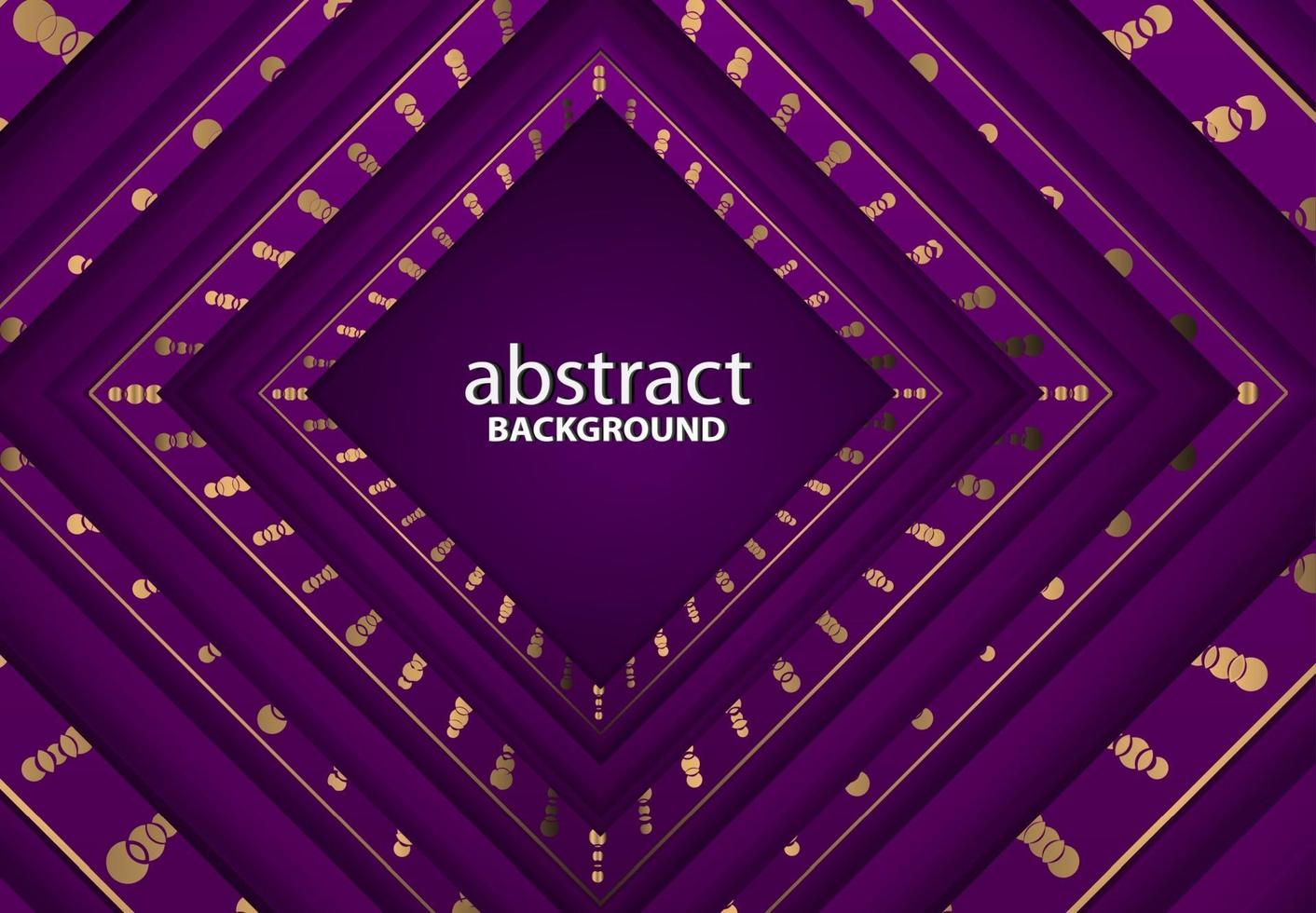 luxe abstracte 3d achtergrond met paarse realistische papercut decoratie vector