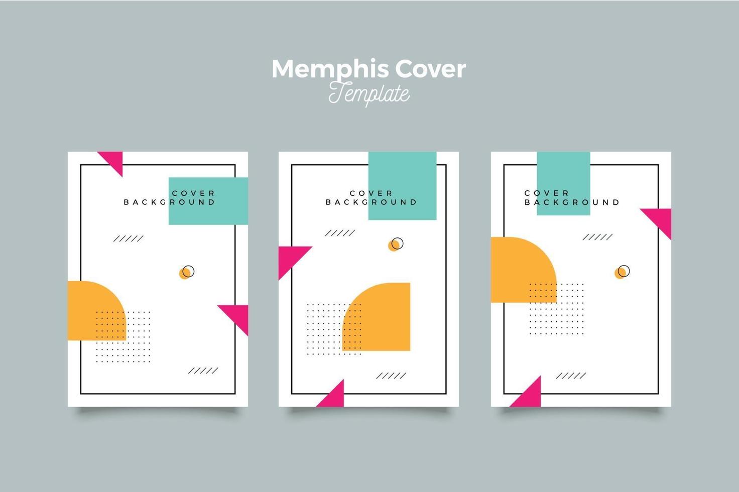 geometrische memphis-omslagcollectie uit de jaren 90 vector