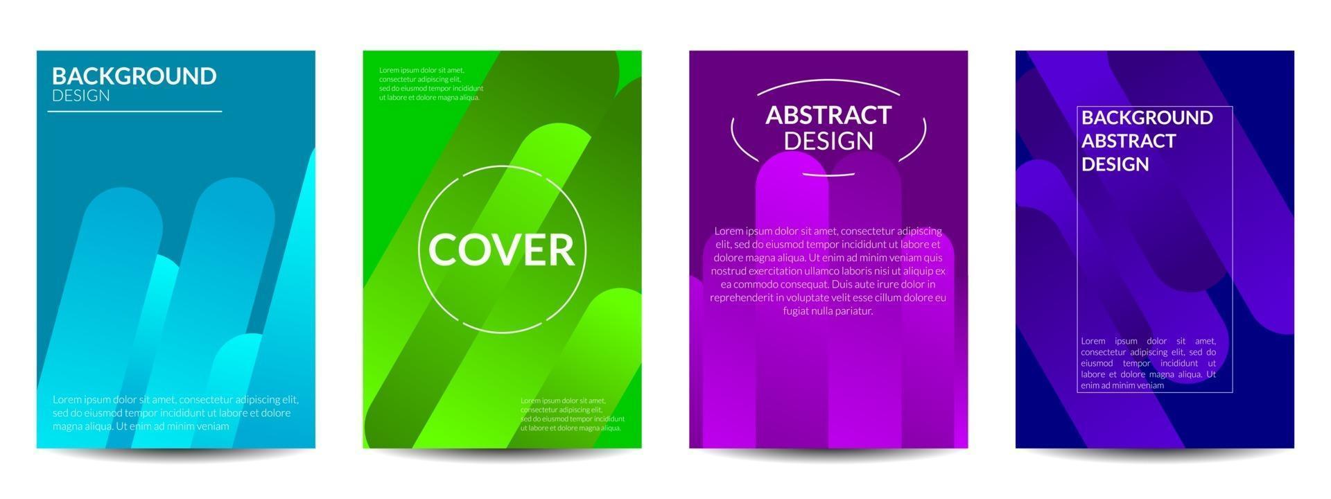 moderne abstracte covers set vector