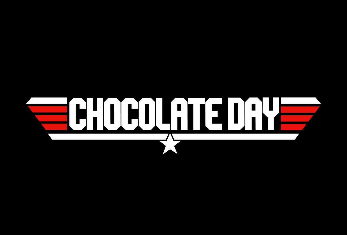 chocola dag typografie vector icoon. chocola dag belettering.