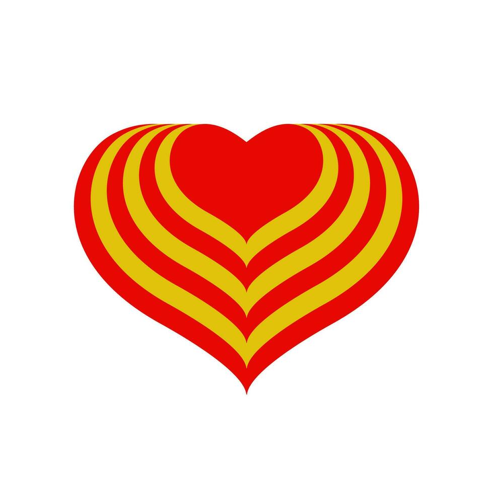 de rood hart Valentijn Wifi vector symbool.