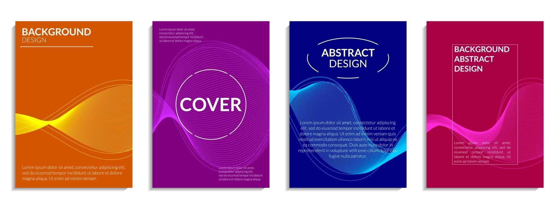 moderne abstracte covers set vector