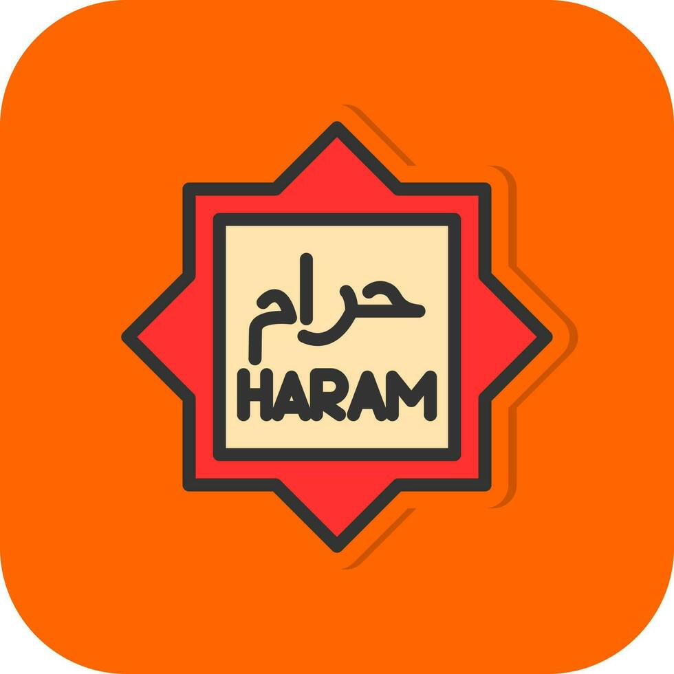 haram vector icoon ontwerp