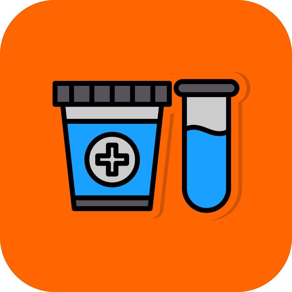 urine test vector icoon ontwerp