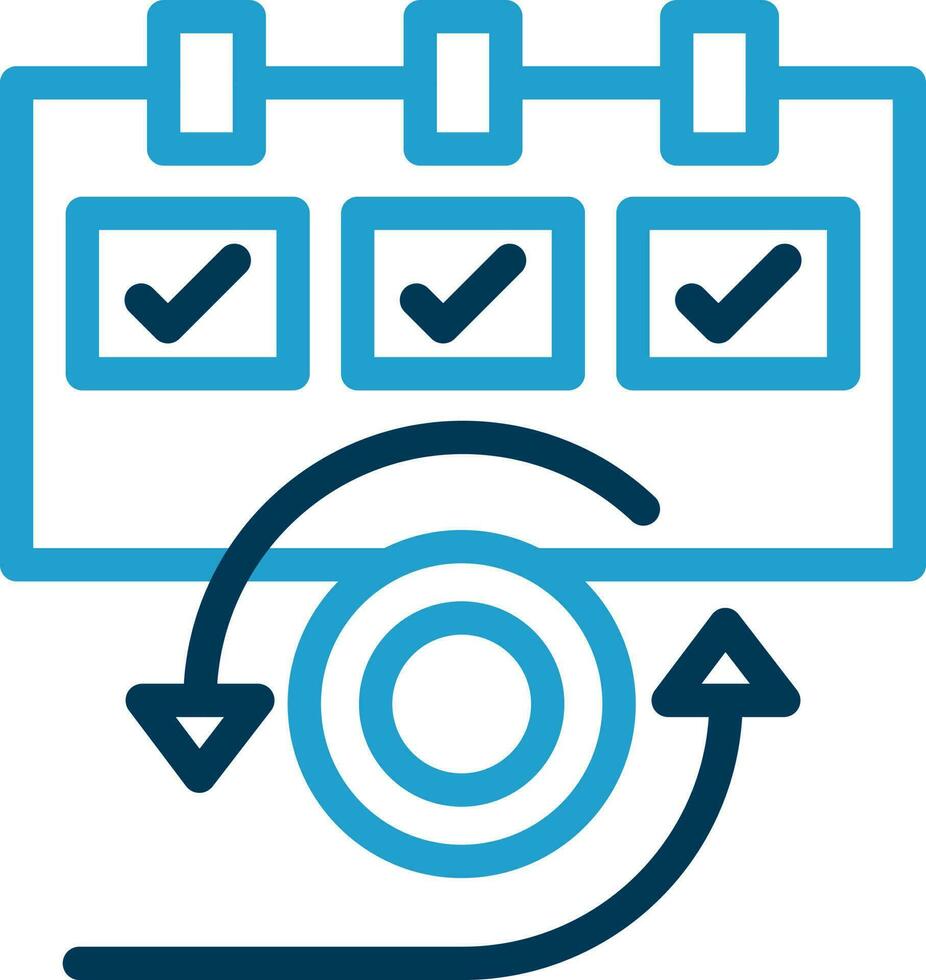 dagelijks scrum vector icoon ontwerp