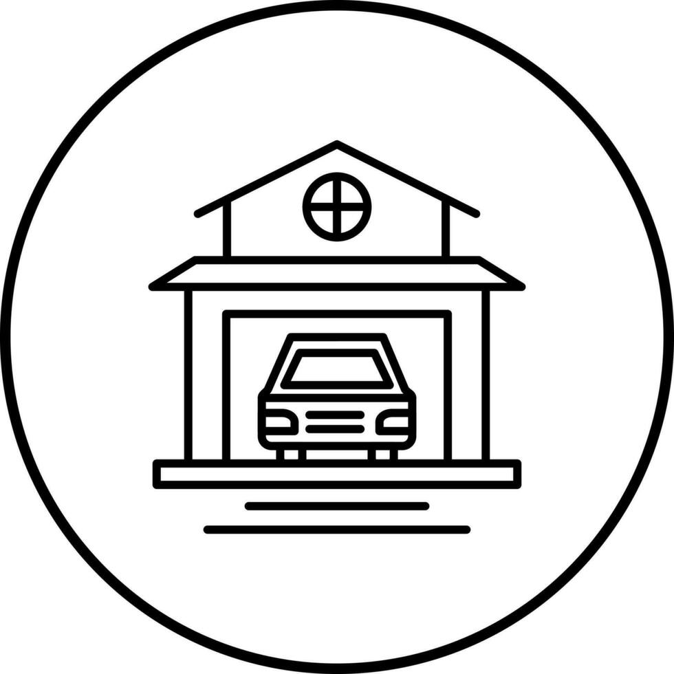 garage vector icoon