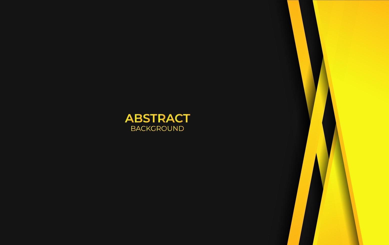 ontwerp abstracte gele en zwarte achtergrond vector