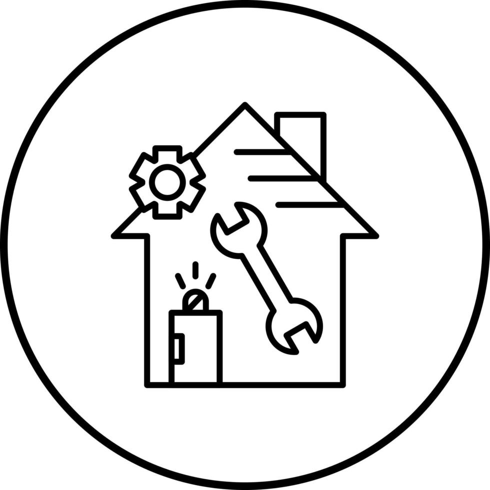 huis reparatie vector icoon