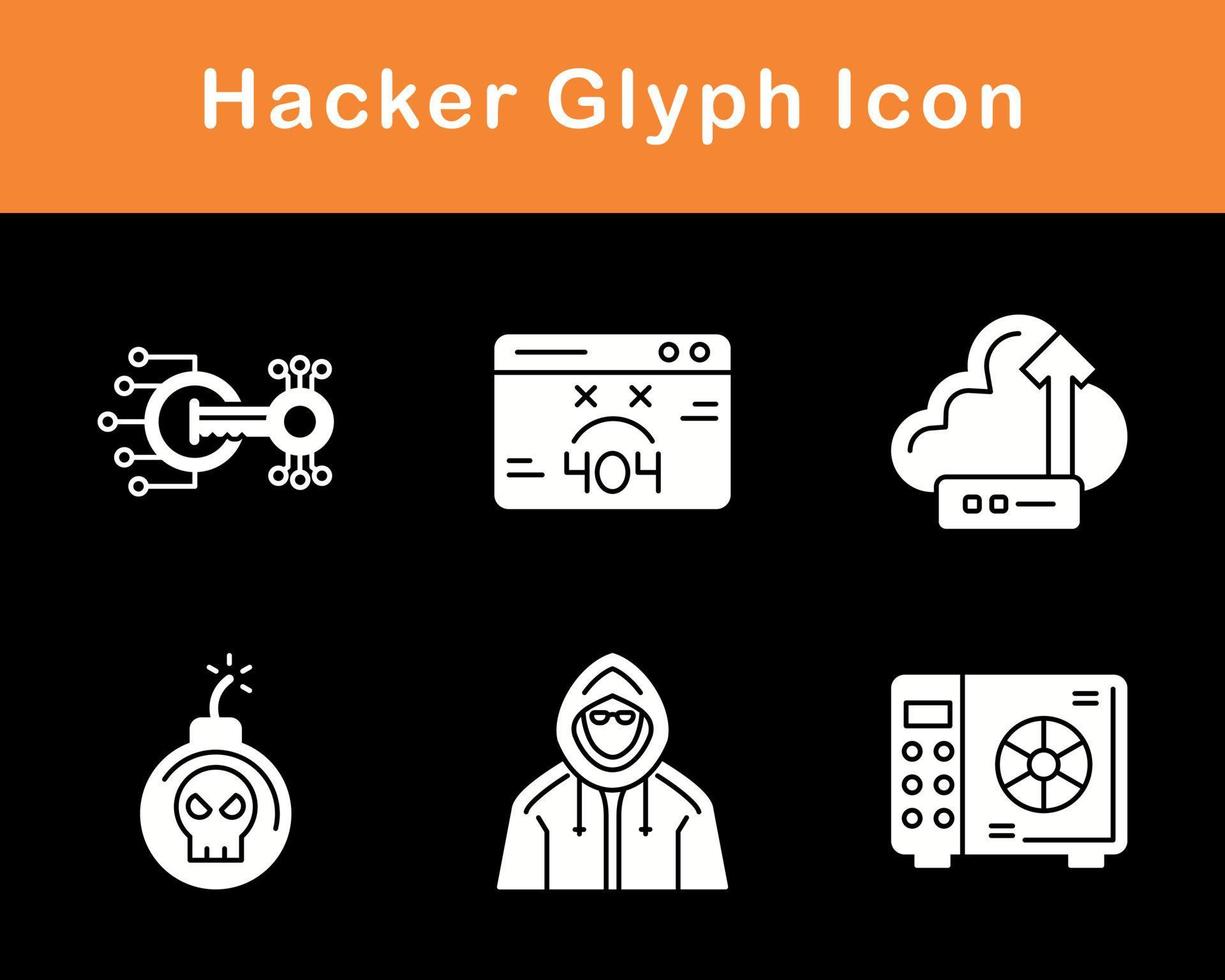 hacker vector icoon reeks