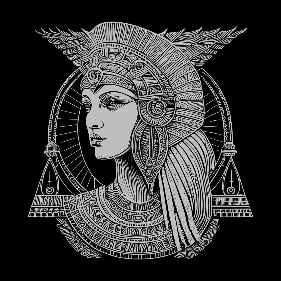 mooi Cleopatra was de laatste Farao van Egypte, bekend voor haar opvallend looks en politiek dapperheid. haar verhaal gaat verder naar boeien en inspireren vector