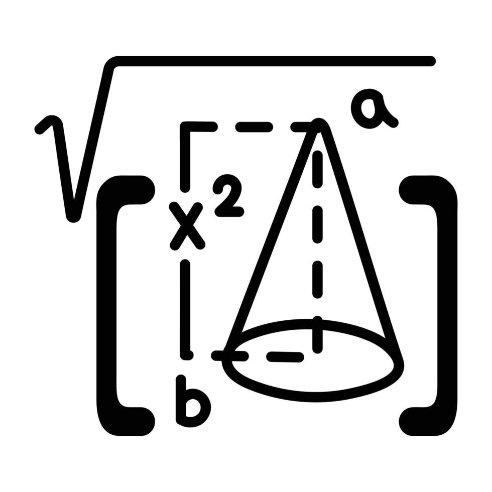 modieus ijshoorntje formule vector