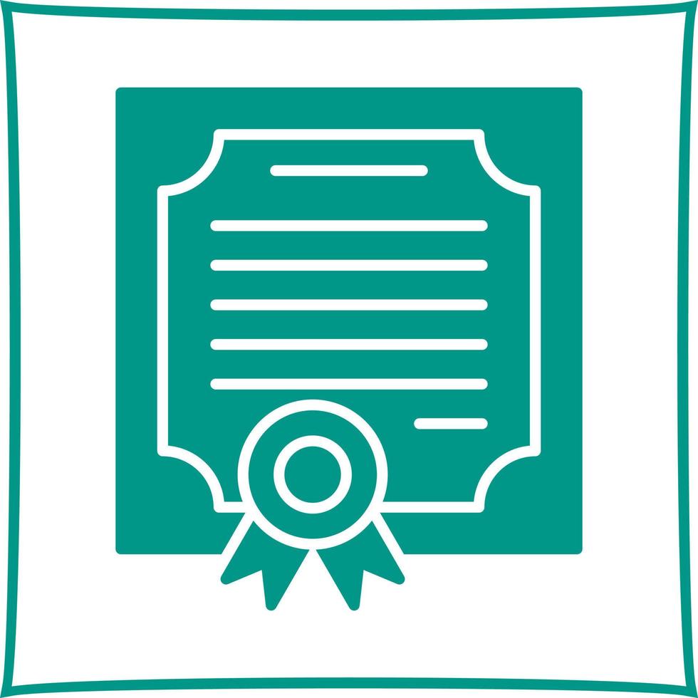 certificaat vector pictogram