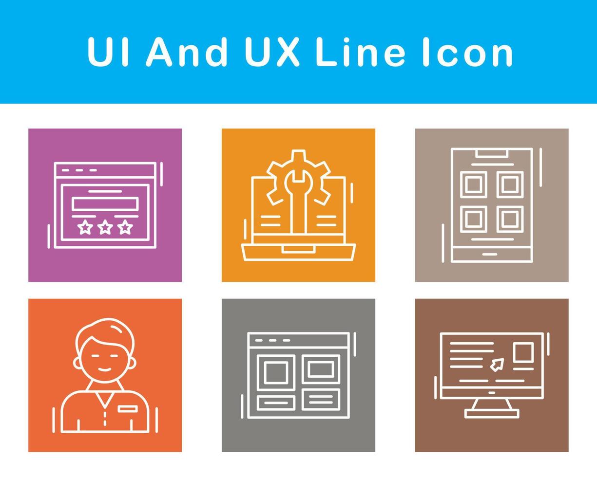 ui en ux vector icoon reeks